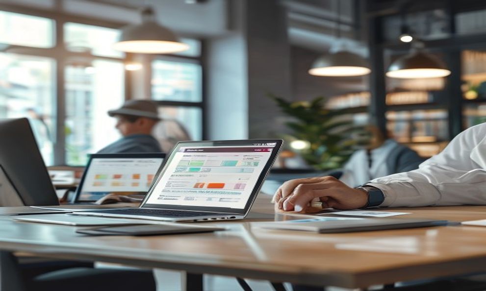 Generated owner reviewing monthly numbers